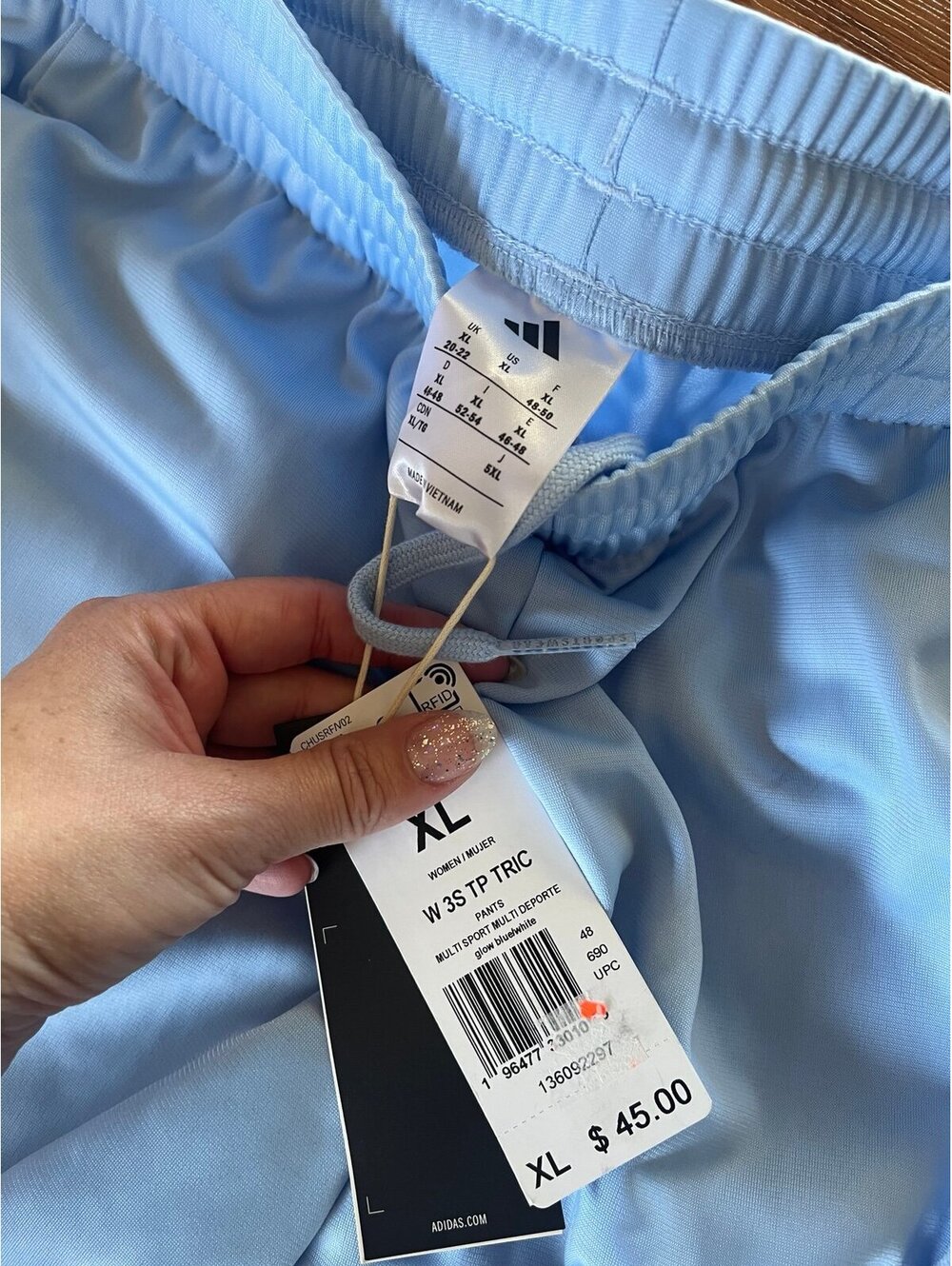 Adidas track pants NWT set of 2. Size XL - Picture 3 of 3